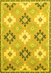 Abstract Yellow Modern Rug, abs2423yw