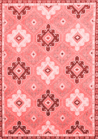 Abstract Red Modern Rug, abs2423red