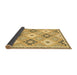 Sideview of Abstract Brown Modern Rug, abs2423brn