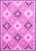 Abstract Pink Modern Rug, abs2423pnk