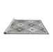 Sideview of Machine Washable Abstract Gray Modern Rug, wshabs2423gry