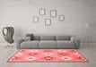 Modern Red Washable Rugs