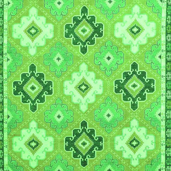 Machine Washable Abstract Green Modern Area Rugs, wshabs2423grn