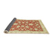 Sideview of Abstract Bright Orange Oriental Rug, abs2424