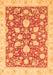 Oriental Orange Traditional Rug, abs2424org