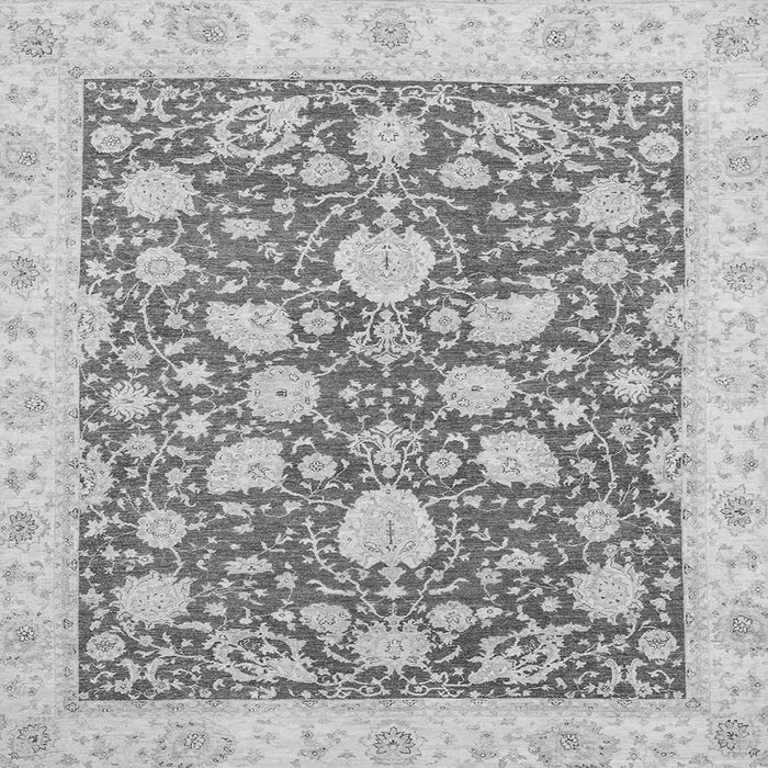 Square Oriental Gray Traditional Rug, abs2424gry