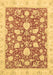 Machine Washable Oriental Brown Traditional Rug, wshabs2424brn