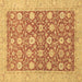 Square Oriental Brown Traditional Rug, abs2425brn