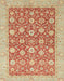 Machine Washable Abstract Red Rug, wshabs2425