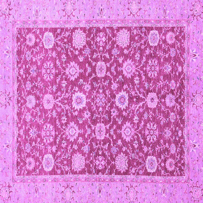 Square Machine Washable Oriental Purple Traditional Area Rugs, wshabs2425pur