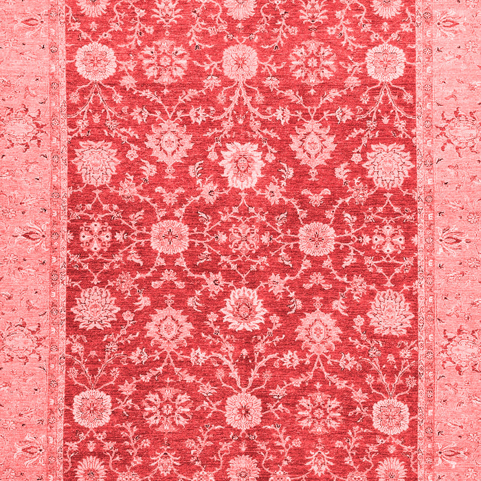 Machine Washable Oriental Red Traditional Rug, wshabs2425red