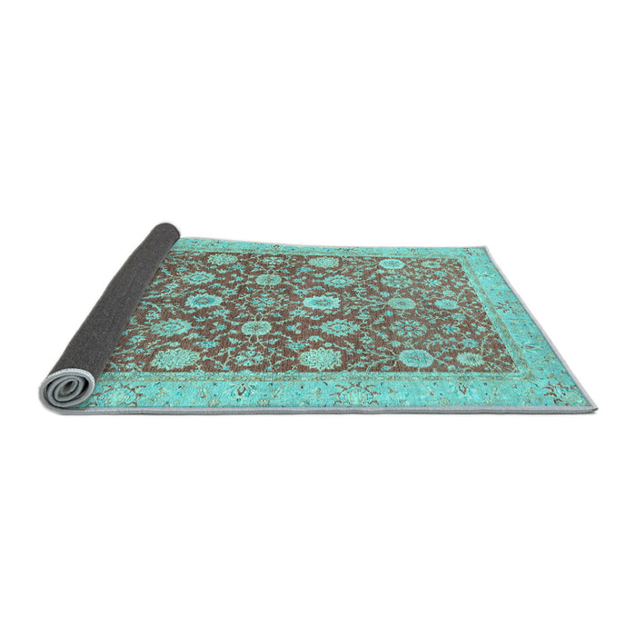 Sideview of Oriental Light Blue Traditional Rug, abs2425lblu