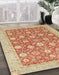 Abstract Red Oriental Rug in Family Room, abs2425