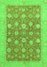 Machine Washable Oriental Green Traditional Area Rugs, wshabs2425grn