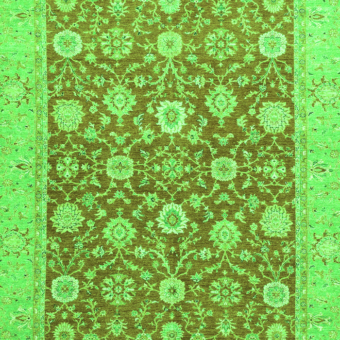 Machine Washable Oriental Green Traditional Area Rugs, wshabs2425grn