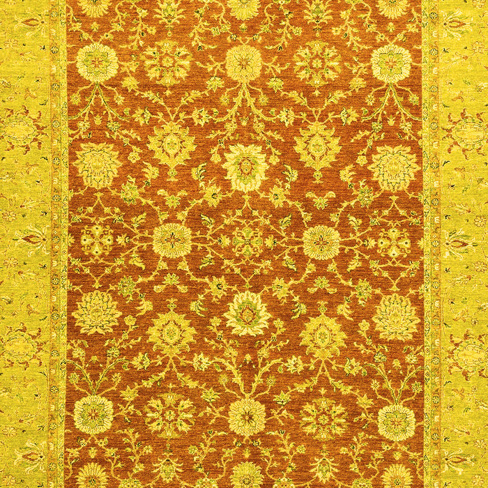 Oriental Yellow Traditional Rug, abs2425yw