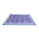 Sideview of Machine Washable Oriental Blue Traditional Rug, wshabs2425blu