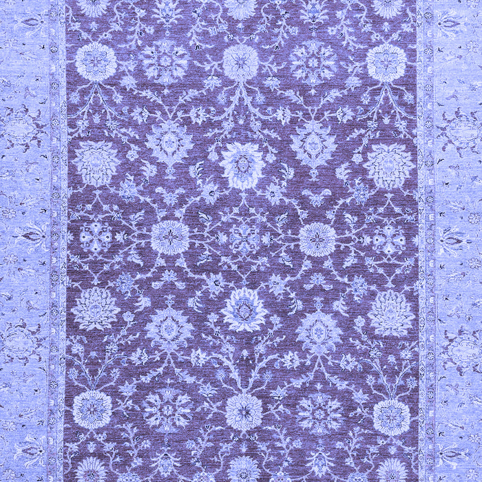 Machine Washable Oriental Blue Traditional Rug, wshabs2425blu