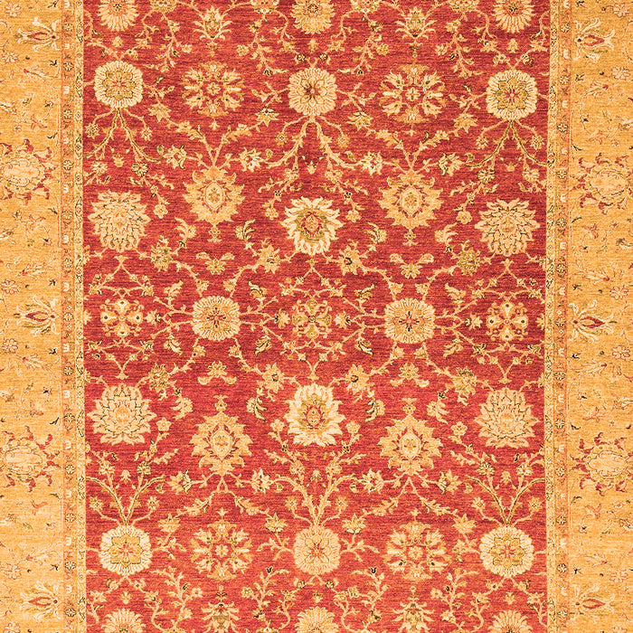 Machine Washable Oriental Orange Traditional Area Rugs, wshabs2425org