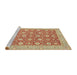 Sideview of Machine Washable Abstract Orange Rug, wshabs2426