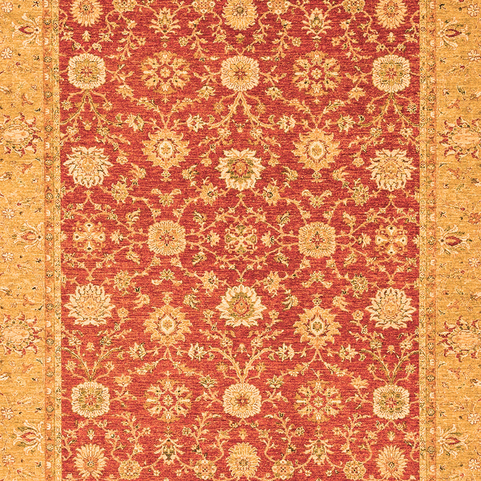 Machine Washable Oriental Orange Traditional Area Rugs, wshabs2426org