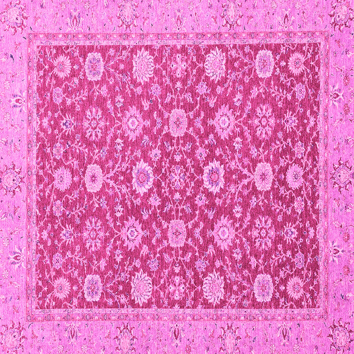 Square Oriental Pink Traditional Rug, abs2426pnk