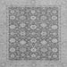 Square Oriental Gray Traditional Rug, abs2426gry