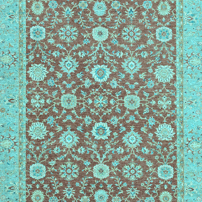 Oriental Light Blue Traditional Rug, abs2426lblu