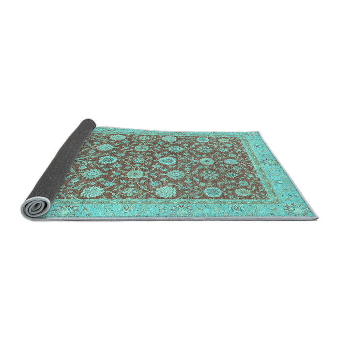 Sideview of Oriental Light Blue Traditional Rug, abs2426lblu