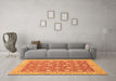 Machine Washable Oriental Orange Traditional Area Rugs in a Living Room, wshabs2426org