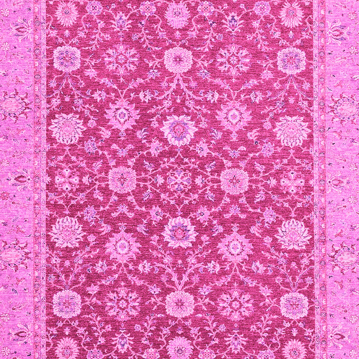 Machine Washable Oriental Pink Traditional Rug, wshabs2426pnk