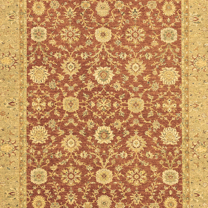 Machine Washable Oriental Brown Traditional Rug, wshabs2426brn