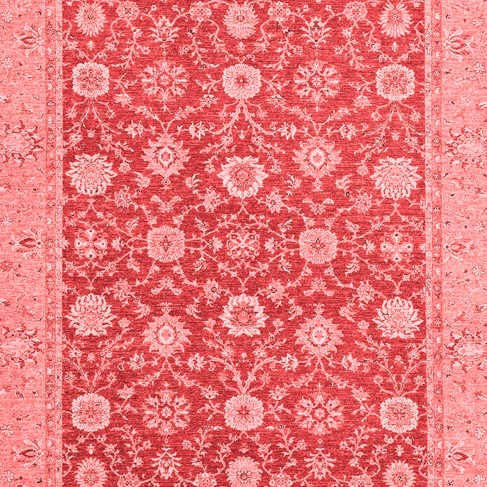 Machine Washable Oriental Red Traditional Rug, wshabs2426red