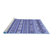 Sideview of Machine Washable Abstract Blue Modern Rug, wshabs2427blu