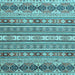 Square Abstract Light Blue Modern Rug, abs2427lblu