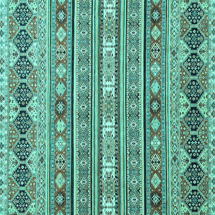 Square Machine Washable Abstract Turquoise Modern Area Rugs, wshabs2427turq