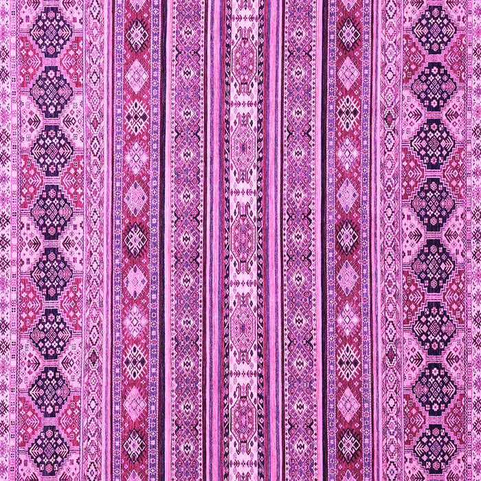 Square Machine Washable Abstract Pink Modern Rug, wshabs2427pnk