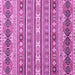 Square Machine Washable Abstract Pink Modern Rug, wshabs2427pnk