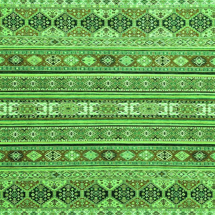 Square Abstract Green Modern Rug, abs2427grn