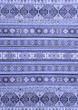 Abstract Blue Modern Rug, abs2427blu