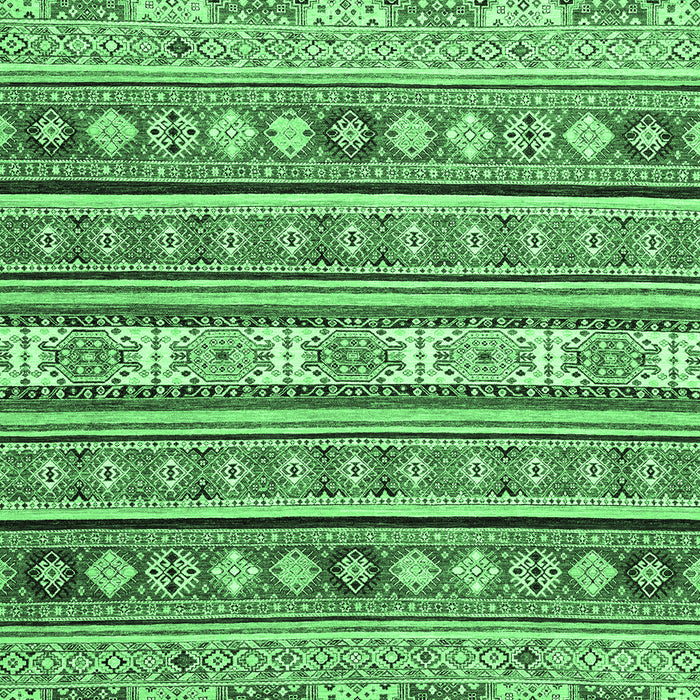 Machine Washable Abstract Emerald Green Modern Area Rugs, wshabs2427emgrn