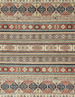 Abstract Reddish Brown Modern Rug, abs2427