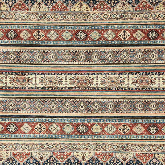 Abstract Reddish Brown Modern Rug, abs2427