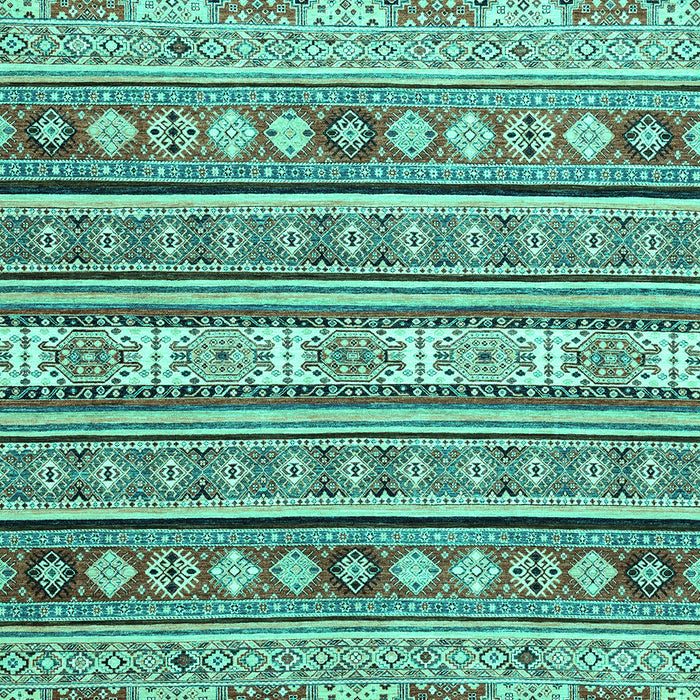 Machine Washable Abstract Turquoise Modern Area Rugs, wshabs2427turq