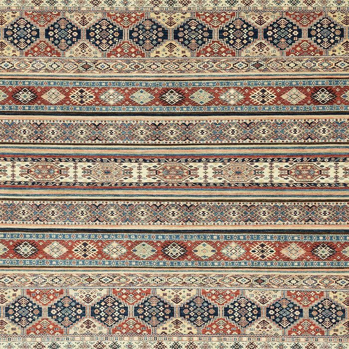 Square Machine Washable Abstract Sepia Brown Rug, wshabs2427