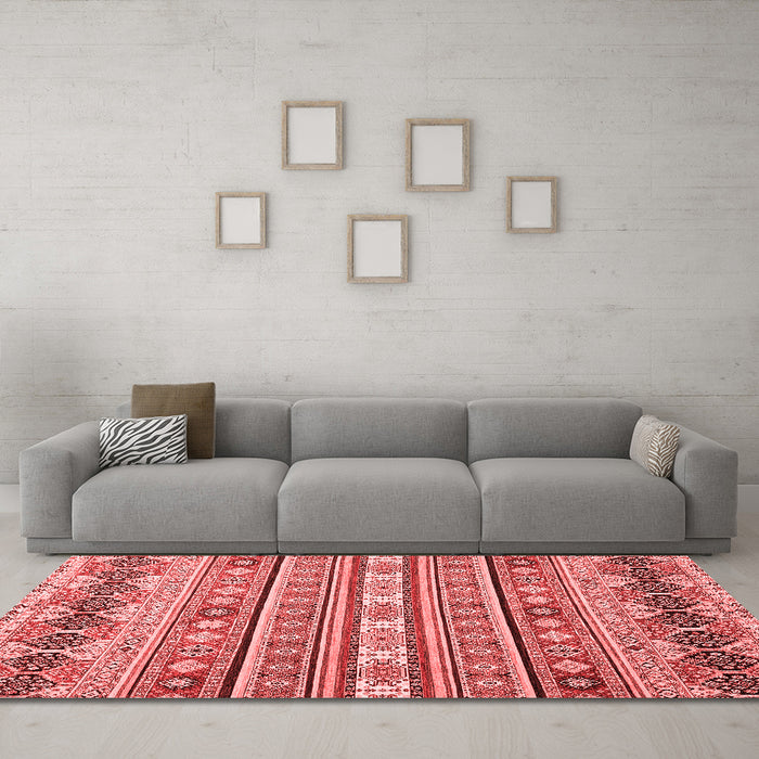 Modern Red Washable Rugs