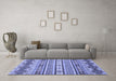 Machine Washable Abstract Blue Modern Rug in a Living Room, wshabs2428blu