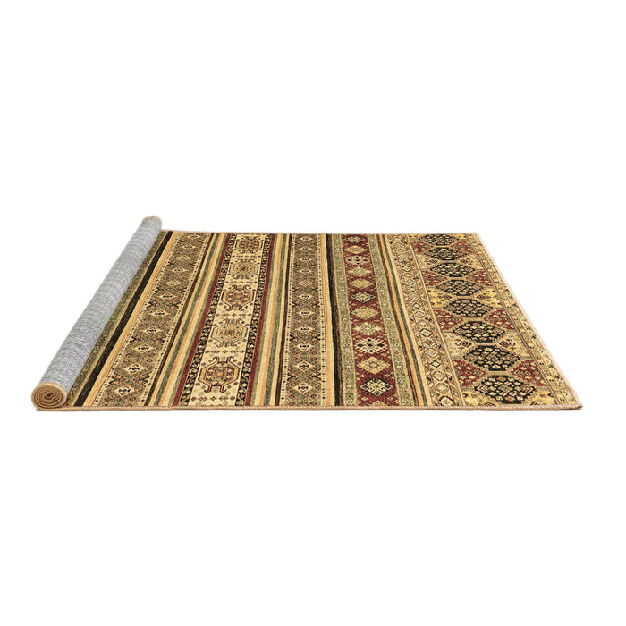 Sideview of Machine Washable Abstract Brown Modern Rug, wshabs2428brn