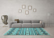 Machine Washable Abstract Light Blue Modern Rug in a Living Room, wshabs2428lblu