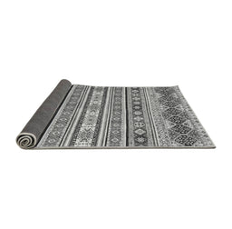 Sideview of Abstract Gray Modern Rug, abs2428gry